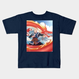 Old Man Dragon Kids T-Shirt